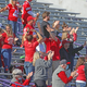 Fans watch the University of Nebraska’s football team.